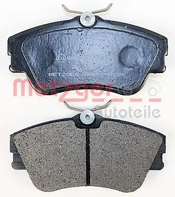 Bremsbelagsatz, Scheibenbremse Vorderachse METZGER AUTOTEILE 1170389 Bild Bremsbelagsatz, Scheibenbremse Vorderachse METZGER AUTOTEILE 1170389
