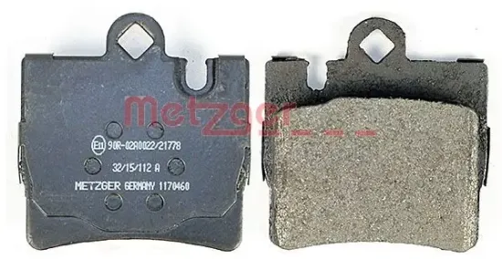 Bremsbelagsatz, Scheibenbremse METZGER 1170460 Bild Bremsbelagsatz, Scheibenbremse METZGER 1170460