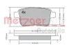 Bremsbelagsatz, Scheibenbremse METZGER 1170471 Bild Bremsbelagsatz, Scheibenbremse METZGER 1170471