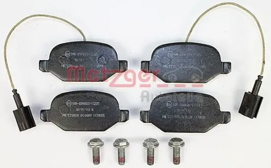 Bremsbelagsatz, Scheibenbremse Hinterachse METZGER AUTOTEILE 1170555 Bild Bremsbelagsatz, Scheibenbremse Hinterachse METZGER AUTOTEILE 1170555