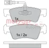 Bremsbelagsatz, Scheibenbremse METZGER 1170560 Bild Bremsbelagsatz, Scheibenbremse METZGER 1170560