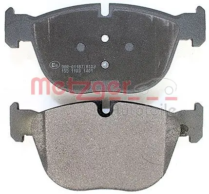 Bremsbelagsatz, Scheibenbremse Vorderachse METZGER AUTOTEILE 1170562 Bild Bremsbelagsatz, Scheibenbremse Vorderachse METZGER AUTOTEILE 1170562