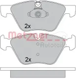 Bremsbelagsatz, Scheibenbremse METZGER 1170684