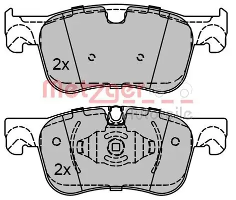 Bremsbelagsatz, Scheibenbremse METZGER 1170804 Bild Bremsbelagsatz, Scheibenbremse METZGER 1170804