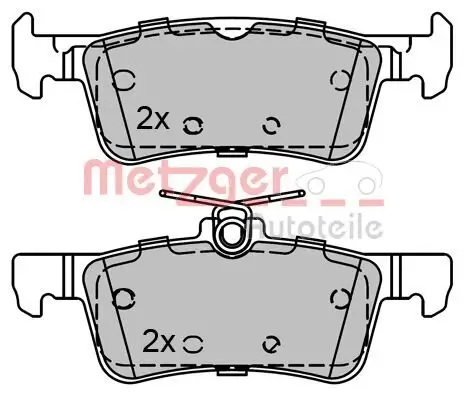 Bremsbelagsatz, Scheibenbremse METZGER 1170810 Bild Bremsbelagsatz, Scheibenbremse METZGER 1170810