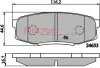 Bremsbelagsatz, Scheibenbremse METZGER 1170875 Bild Bremsbelagsatz, Scheibenbremse METZGER 1170875