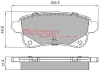 Bremsbelagsatz, Scheibenbremse METZGER 1170909 Bild Bremsbelagsatz, Scheibenbremse METZGER 1170909