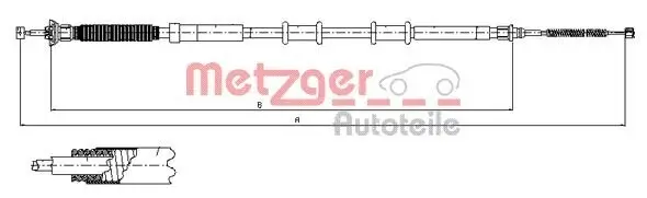 Seilzug, Feststellbremse METZGER 12.0716