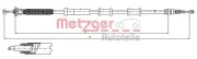 Seilzug, Feststellbremse hinten rechts METZGER 12.0720