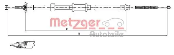 Seilzug, Feststellbremse METZGER 12.0724