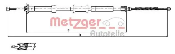 Seilzug, Feststellbremse METZGER 12.0764