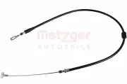 Seilzug, Feststellbremse hinten links hinten rechts METZGER AUTOTEILE 12.3724