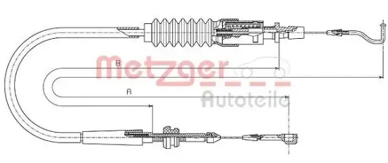 Gaszug METZGER AUTOTEILE 14.4304 Bild Gaszug METZGER AUTOTEILE 14.4304