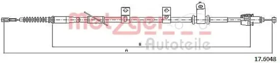 Seilzug, Feststellbremse METZGER 17.6048 Bild Seilzug, Feststellbremse METZGER 17.6048