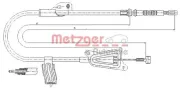 Seilzug, Feststellbremse hinten links METZGER 17.0124