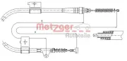 Seilzug, Feststellbremse hinten rechts METZGER 17.0334