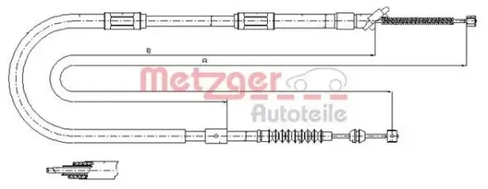 Seilzug, Feststellbremse METZGER 17.1042 Bild Seilzug, Feststellbremse METZGER 17.1042