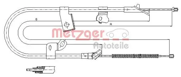 Seilzug, Feststellbremse METZGER 17.1079