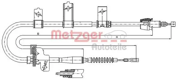 Seilzug, Feststellbremse METZGER 17.6021