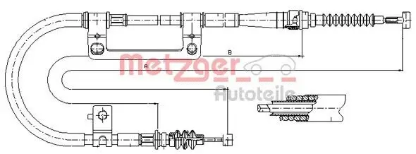 Seilzug, Feststellbremse METZGER 17.6042