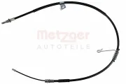 Seilzug, Feststellbremse hinten links METZGER AUTOTEILE 17.9049
