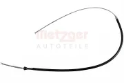 Seilzug, Feststellbremse hinten links hinten rechts METZGER AUTOTEILE 17.9057