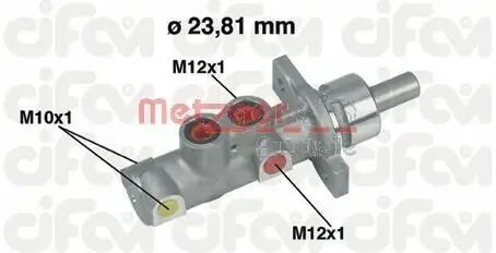 Hauptbremszylinder METZGER AUTOTEILE 202-362