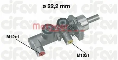 Hauptbremszylinder METZGER AUTOTEILE 202-380 Bild Hauptbremszylinder METZGER AUTOTEILE 202-380
