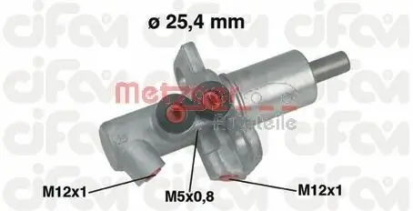 Hauptbremszylinder METZGER AUTOTEILE 202-458