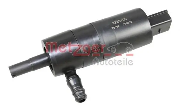 Waschwasserpumpe, Scheinwerferreinigung 12 V vorne METZGER AUTOTEILE 2220109