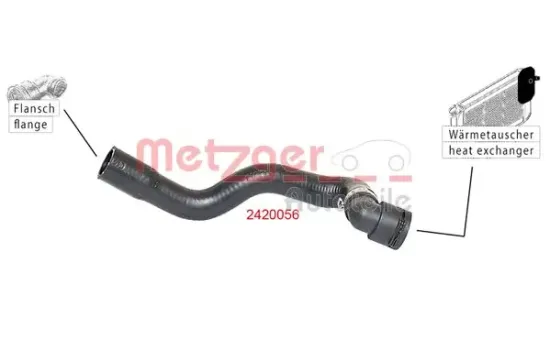 Kühlerschlauch METZGER AUTOTEILE 2420056 Bild Kühlerschlauch METZGER AUTOTEILE 2420056