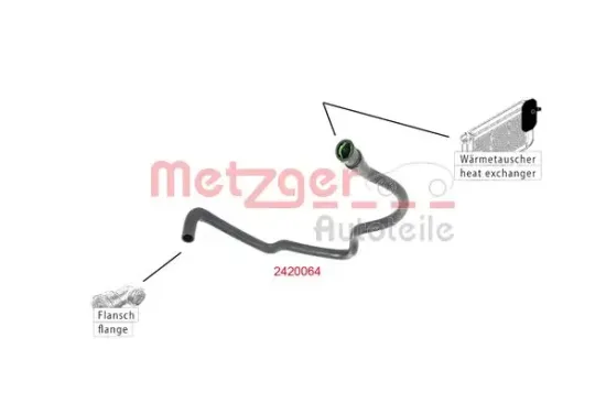 Kühlerschlauch METZGER AUTOTEILE 2420064 Bild Kühlerschlauch METZGER AUTOTEILE 2420064