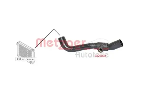 Kühlerschlauch links oben METZGER AUTOTEILE 2420092 Bild Kühlerschlauch links oben METZGER AUTOTEILE 2420092