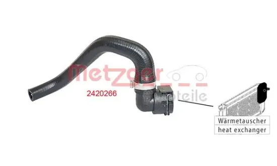 Kühlerschlauch METZGER AUTOTEILE 2420266 Bild Kühlerschlauch METZGER AUTOTEILE 2420266