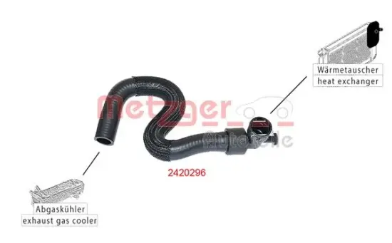 Kühlerschlauch METZGER AUTOTEILE 2420296 Bild Kühlerschlauch METZGER AUTOTEILE 2420296