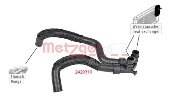 Kühlerschlauch METZGER AUTOTEILE 2420310 Bild Kühlerschlauch METZGER AUTOTEILE 2420310