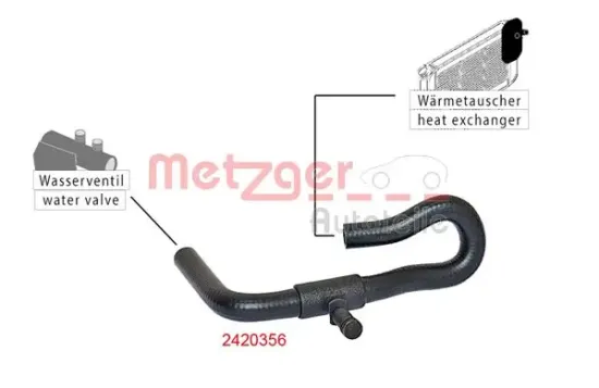 Kühlerschlauch METZGER AUTOTEILE 2420356 Bild Kühlerschlauch METZGER AUTOTEILE 2420356