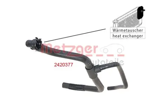 Kühlerschlauch METZGER AUTOTEILE 2420377 Bild Kühlerschlauch METZGER AUTOTEILE 2420377