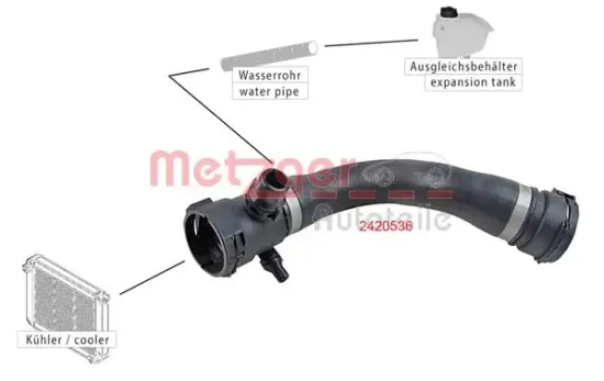 Kühlerschlauch oben METZGER AUTOTEILE 2420536 Bild Kühlerschlauch oben METZGER AUTOTEILE 2420536