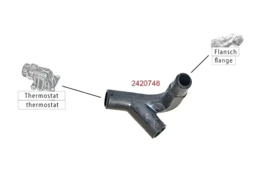 Kühlerschlauch METZGER AUTOTEILE 2420748 Bild Kühlerschlauch METZGER AUTOTEILE 2420748