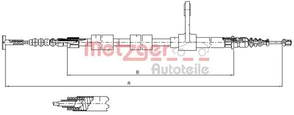 Seilzug, Feststellbremse METZGER 251.33