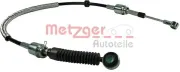 Seilzug, Schaltgetriebe links METZGER AUTOTEILE 3150125
