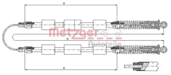 Seilzug, Feststellbremse METZGER 321.20 Bild Seilzug, Feststellbremse METZGER 321.20