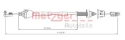 Gaszug METZGER AUTOTEILE 3.RE001
