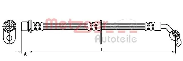 Bremsschlauch METZGER 4110098