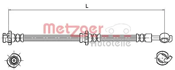 Bremsschlauch METZGER 4110129