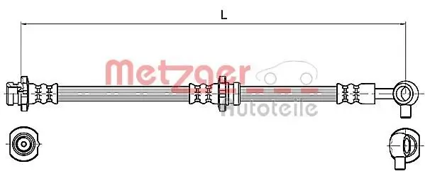 Bremsschlauch METZGER 4110131