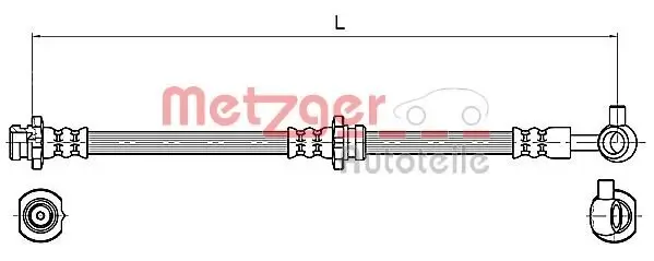 Bremsschlauch METZGER 4110132