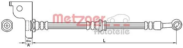 Bremsschlauch METZGER 4110138