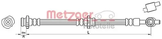 Bremsschlauch METZGER 4110387 Bild Bremsschlauch METZGER 4110387